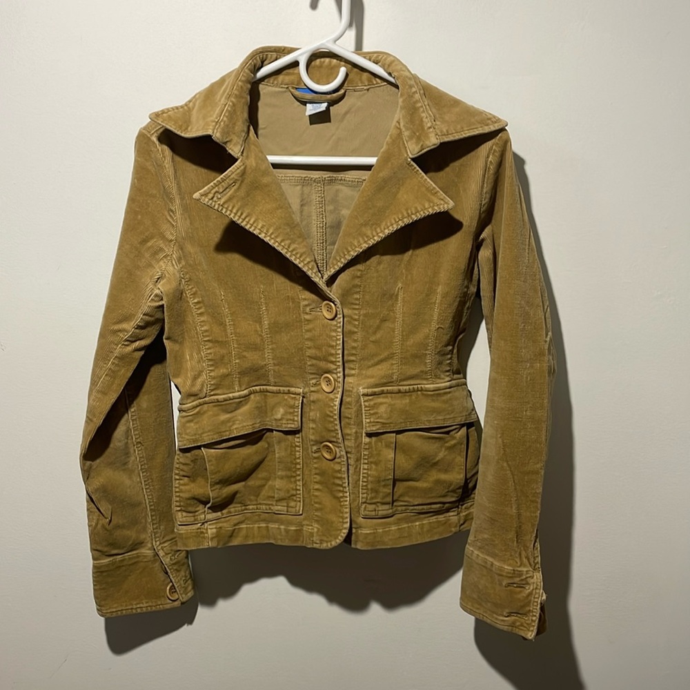 Delia’s corduroy jacket beige medium women’s